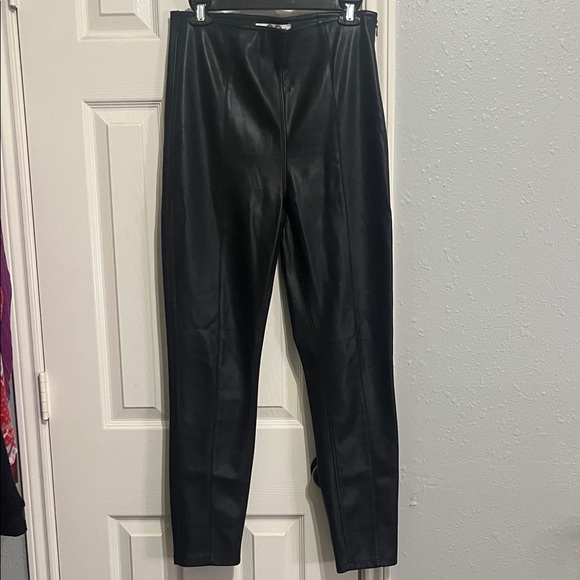 We The Free Pants - We The Free Black Faux Leather Pants- Size 28